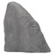 Decorative Outdoor Weather-Resistant Artistic Artificial Faux Stone Rock, Garden Patio Granite Grey Fiberglass Stone